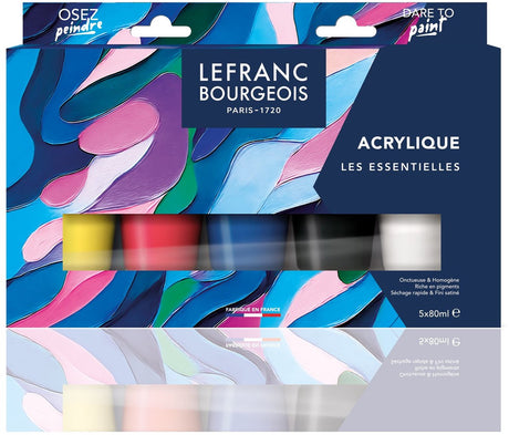 Lefranc bourgeois lefranc bourgeois akrylmaling sæt 5x80ml