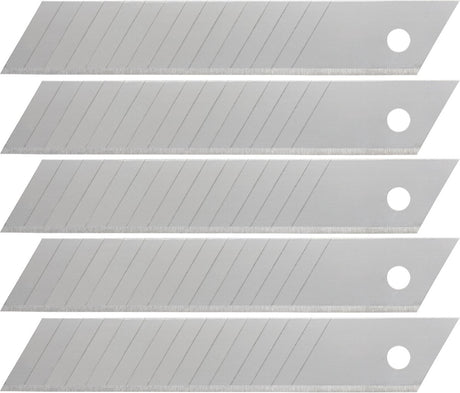 Wolfcraft - 5 snap-off knive 18 mm - reserveblade - 15 segmenter - 4182000