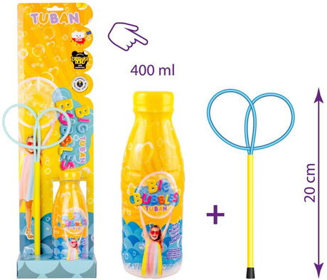 Tuban - sæt – sæbeboblering mini sommerfugl + væske 400 ml