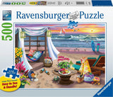 Ravensburger puslespil strandaften - puslespil - 500 brikker