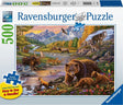 Ravensburger puslespil vildmark - puslespil - 500 brikker