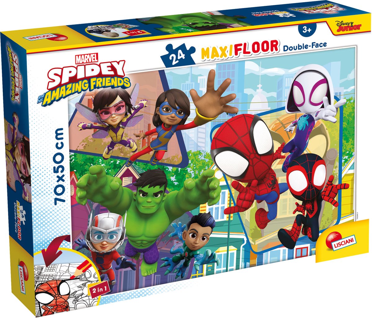 Lisciani marvel puslespil df maxi floor 24 spidey
