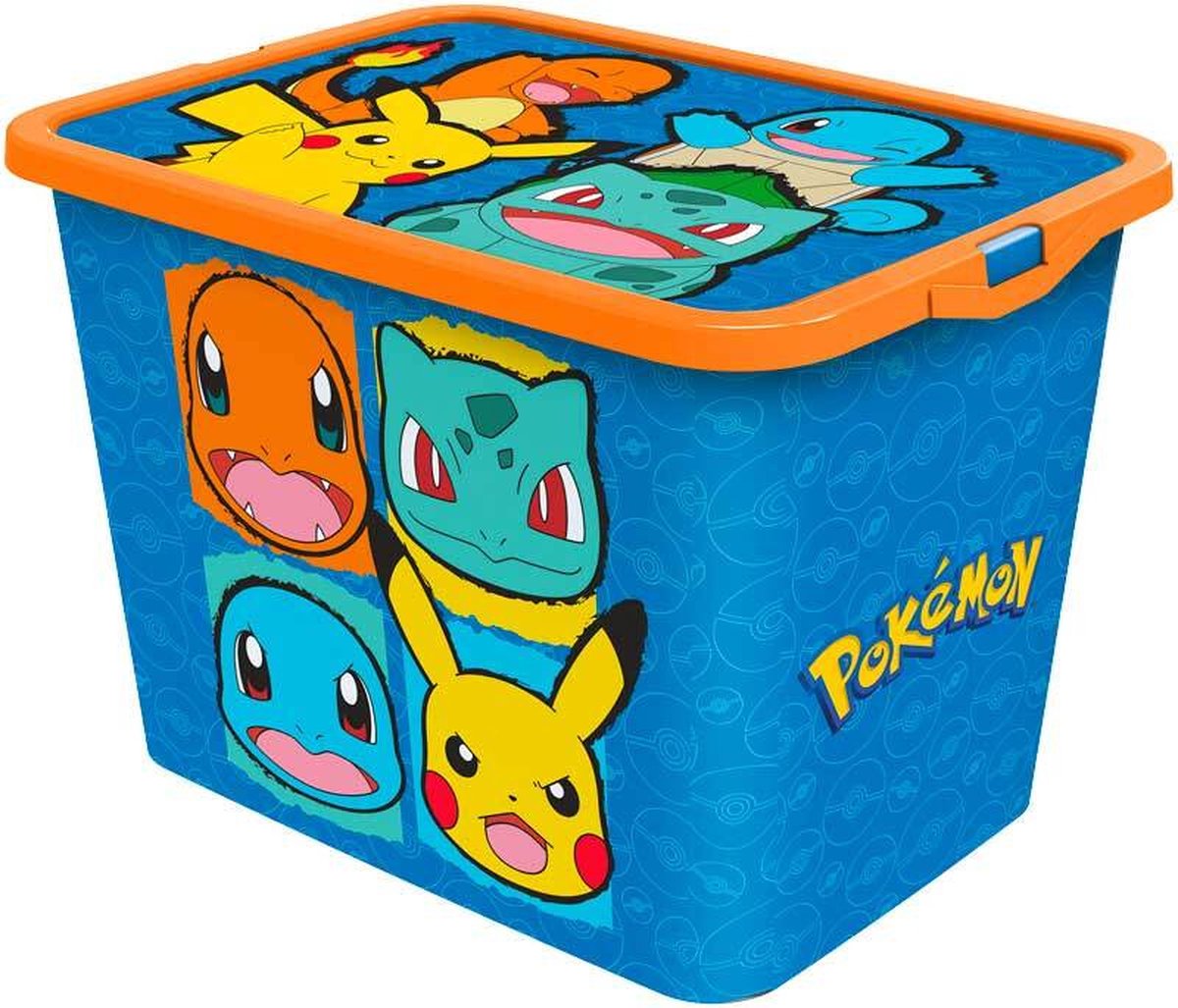 Pokémon opbevaringsboks junior 23 liter blå orange