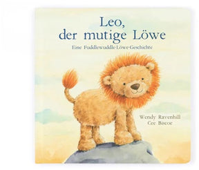 Jellycat børnebog Leo den modige løve bog nuttet.