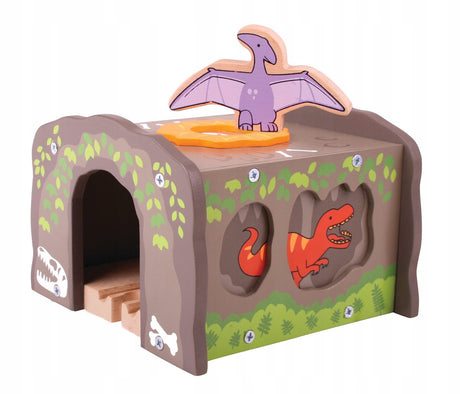 Bigjigs t-rex tunnel i træ
