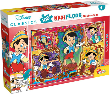 Lisciani disney puslespil df maxi floor 108 pinocchio