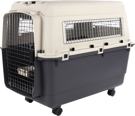Flamingo transportkasse hund xl 90×60×74 cm – transportbur nomad mørkegrå