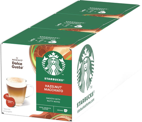 Starbucks by dolce gusto kapsler hasselnød macchiato - 36 kaffekopper til 18 kopper kaffe