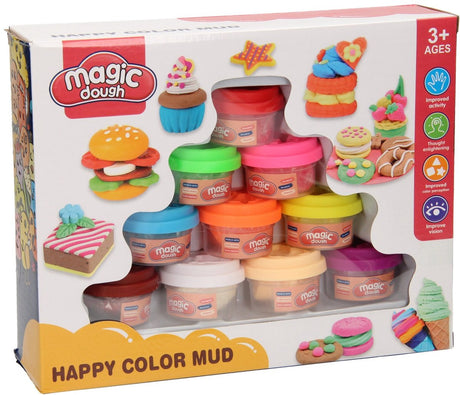 Lobbes speelgoed bv lobbes klei speelset 10 kleuren veel lekkers creatief speelgoed.