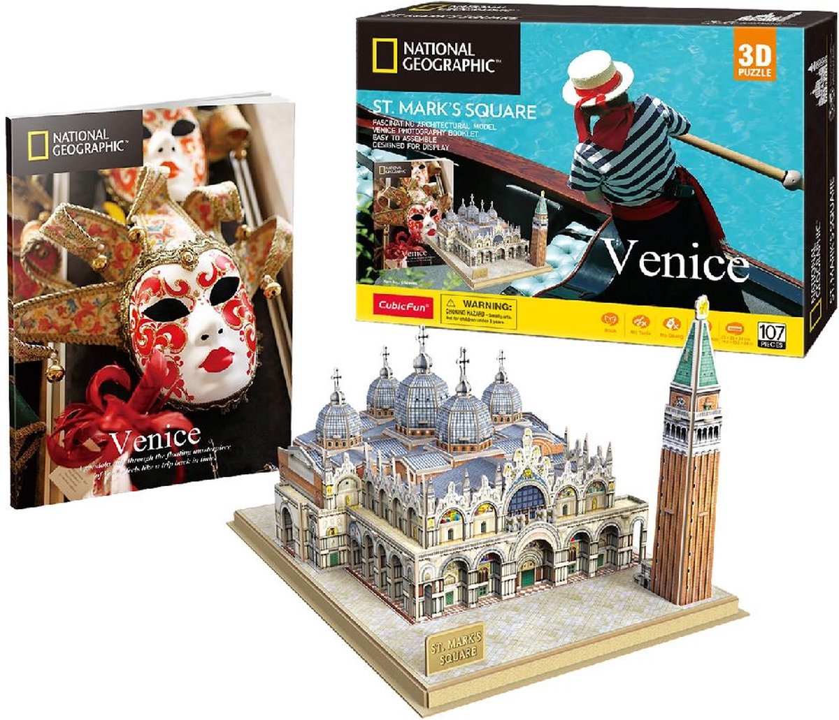 Kubisk sjovt 3d-puslespil på Piazza San Marco (2010315)