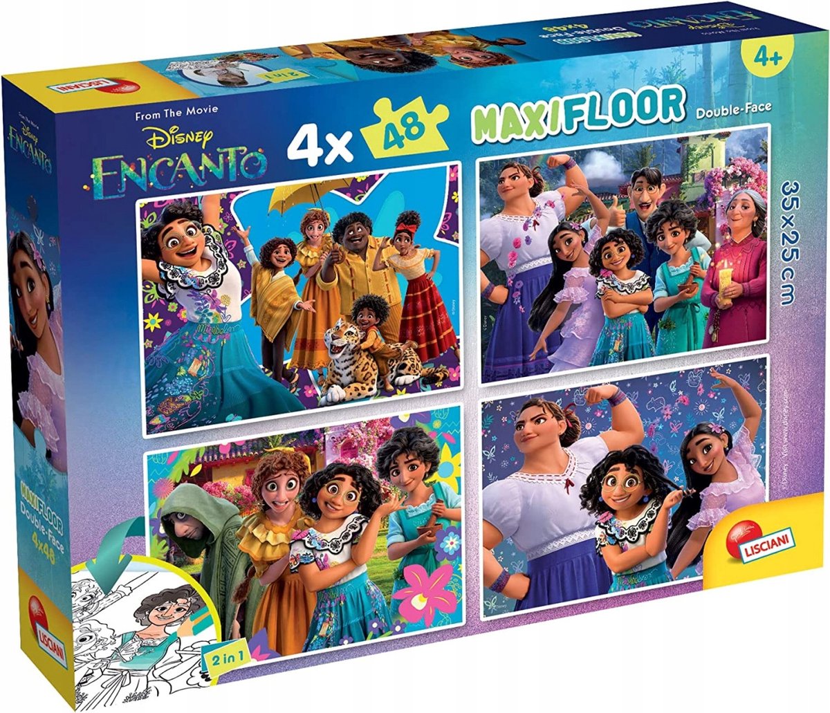 Lisciani disney puslespil maxifloor 4 x 48 encanto