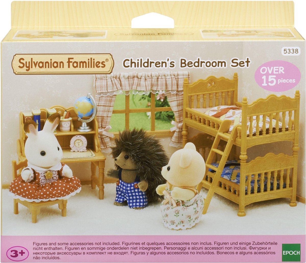 Sylvanian families 5338 børns soveværelse sæt dukkehus indretning