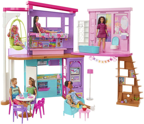 Barbie malibu hus - hus - 2 etager med møbler