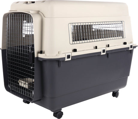 Flamingo transportkasse hund xxl 100×70×75 cm – transportbur nomad mørkegrå