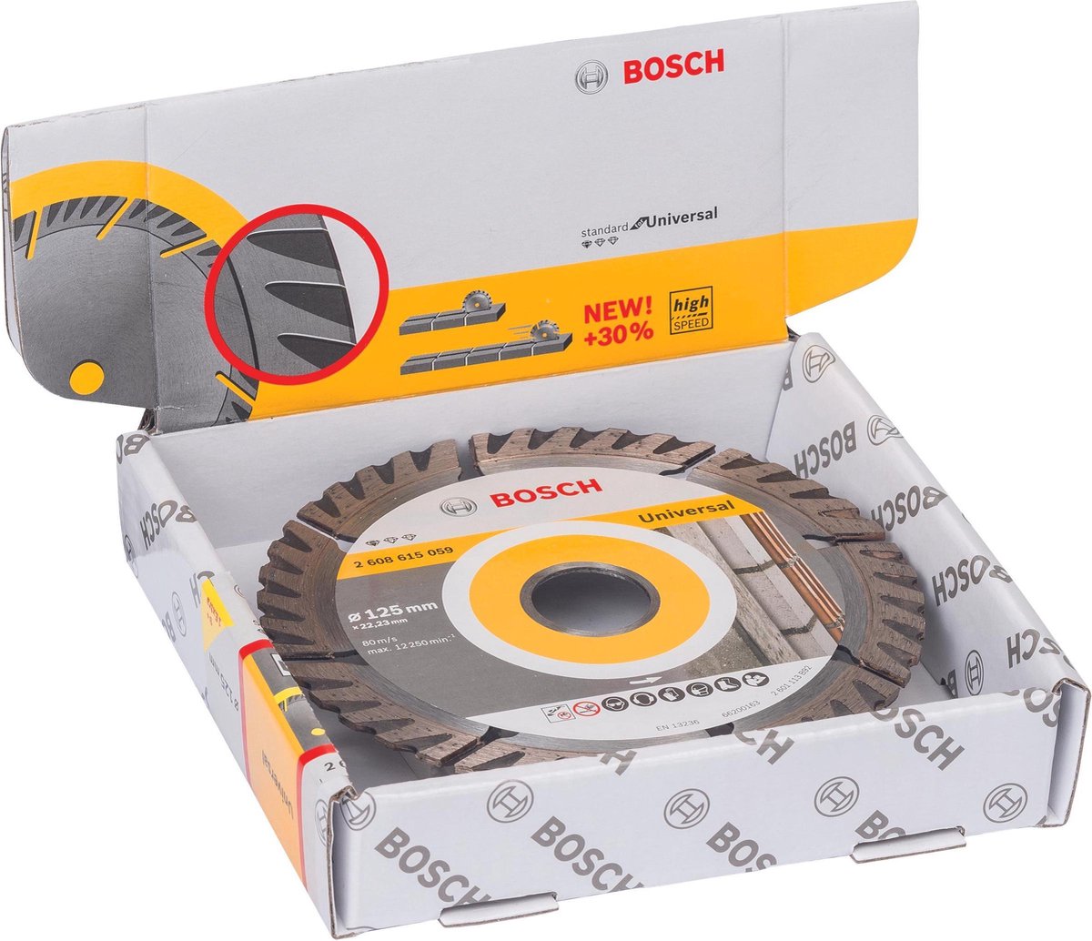 Bosch diamantskive 10x prof univ 125 22.23