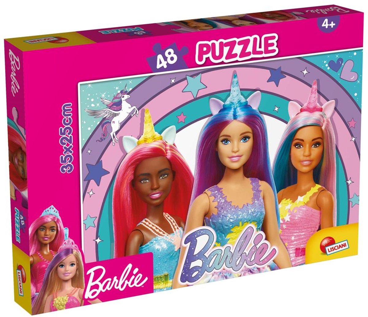 Lisciani barbie puslespil m-plus 48 - magisk enhjørning