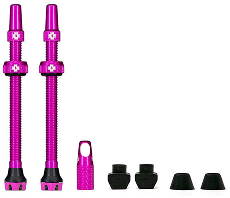 Muc-off muc off tubeless ventil v2 sv (44mm) farve: fuchsia aluminium