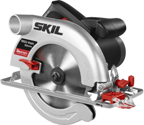 Skil rundsav 1350w - skærekapacitet 65mm - stålsavklinge - rundsavsmaskine - breddeguide - med skærelinjevisir - 18 tænder cirkelsavklinge - 5765 AA