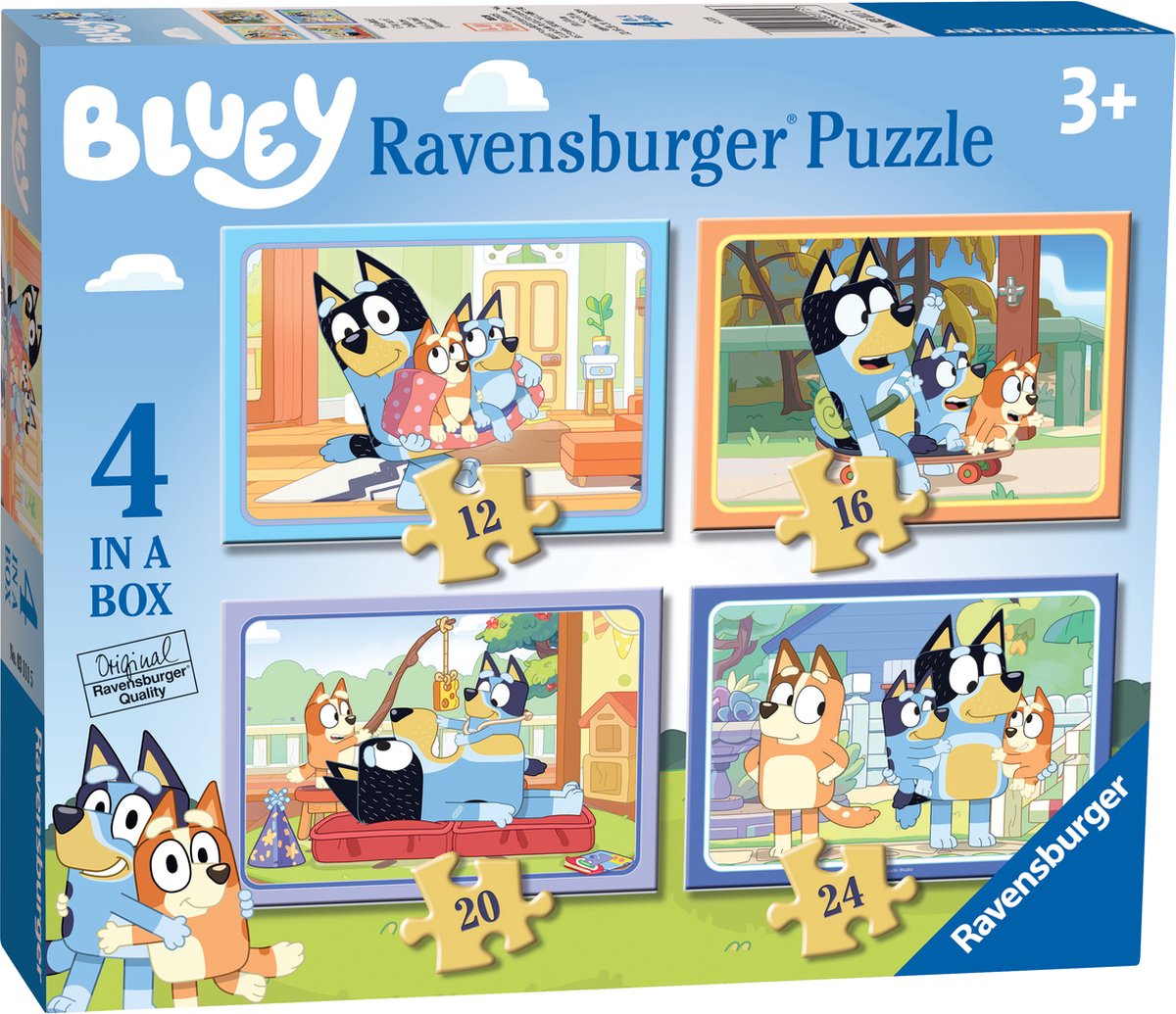 Ravensburger 4-i-1 puslespil blåt