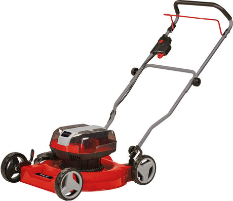Einhell batteri plæneklipper ge-cm 36 48 li m solo - power x-change - 36 v li-ion - klippebredde: 48 cm - dobbelt twin-pack teknologi - klippehøjde: 25-75 mm - mulching funktion - ekskl. batteri og oplader