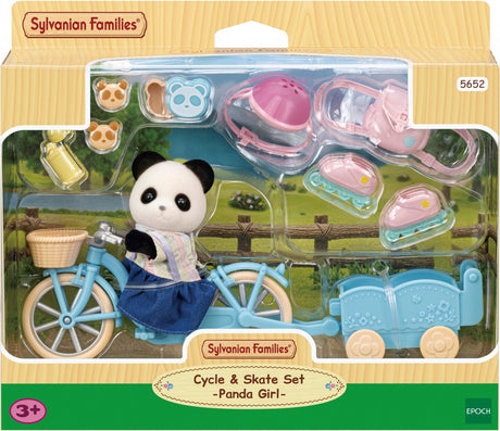 Sylvanian families 5652 cykel rulleskøjtesæt pige panda