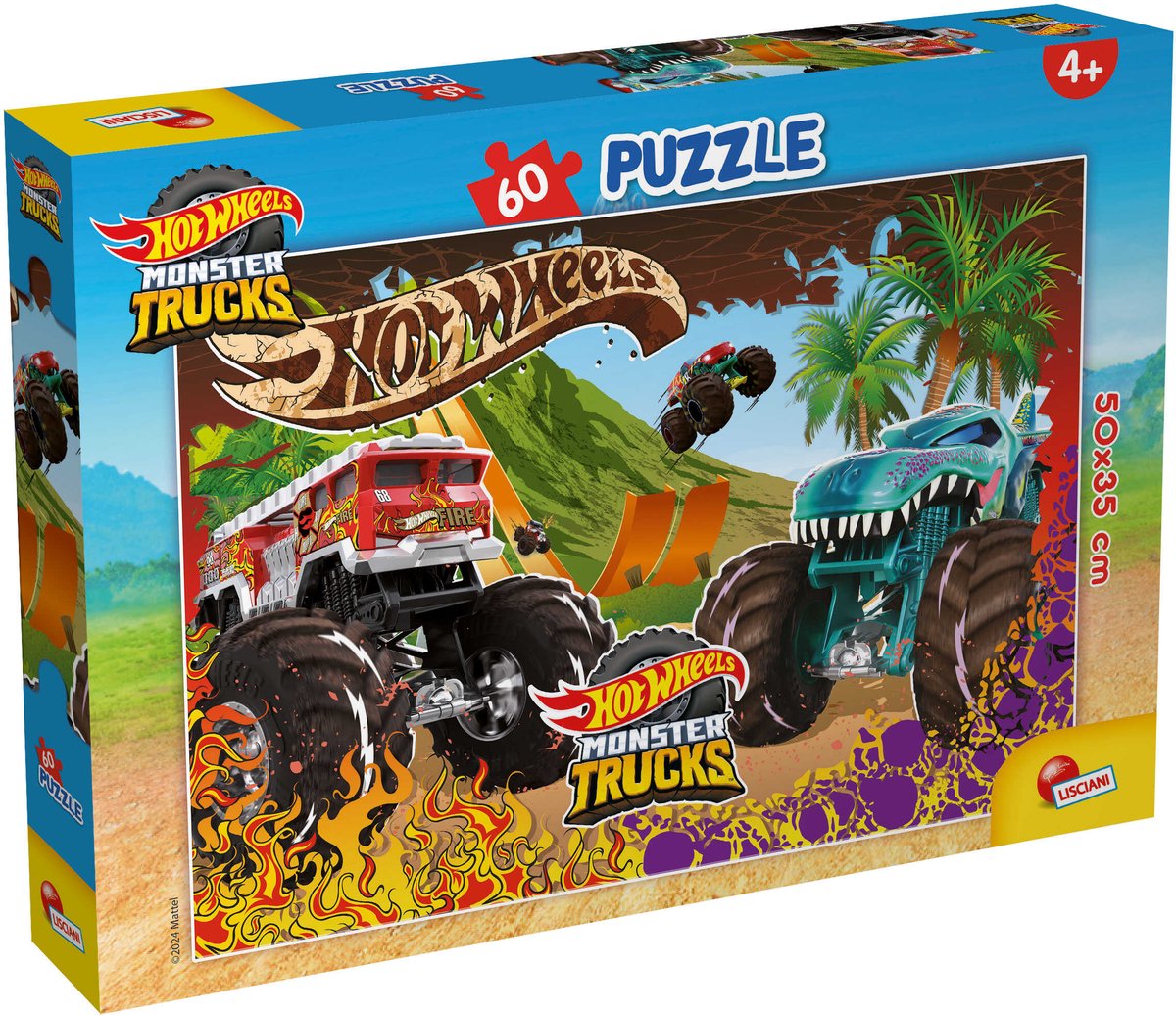 Lisciani hot wheels puslespil plus 60
