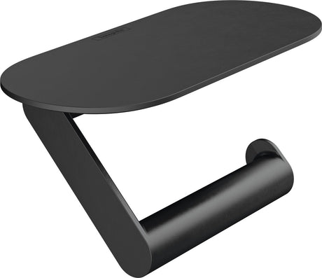 Hansgrohe wallstoris closetrolhouder - 23x9.7x3.4cm - mat zwart