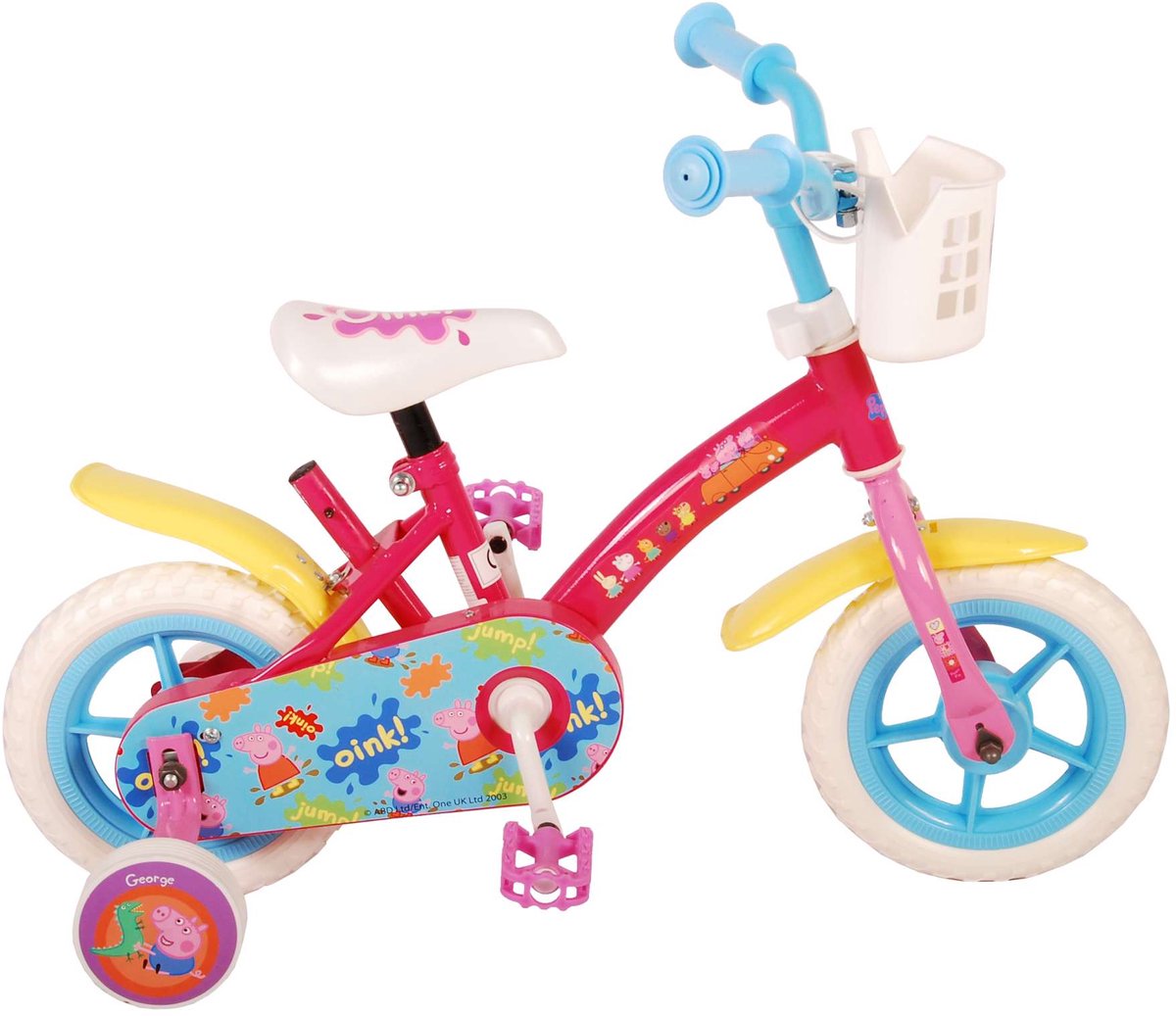 Peppa Pig Children’s Bicycle - Girls - 10 Inch - Pink Blue - Trapper