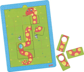 Goki magnetisk spil - sultne slanger - 20x27,5 cm - 31 dele - 3 år