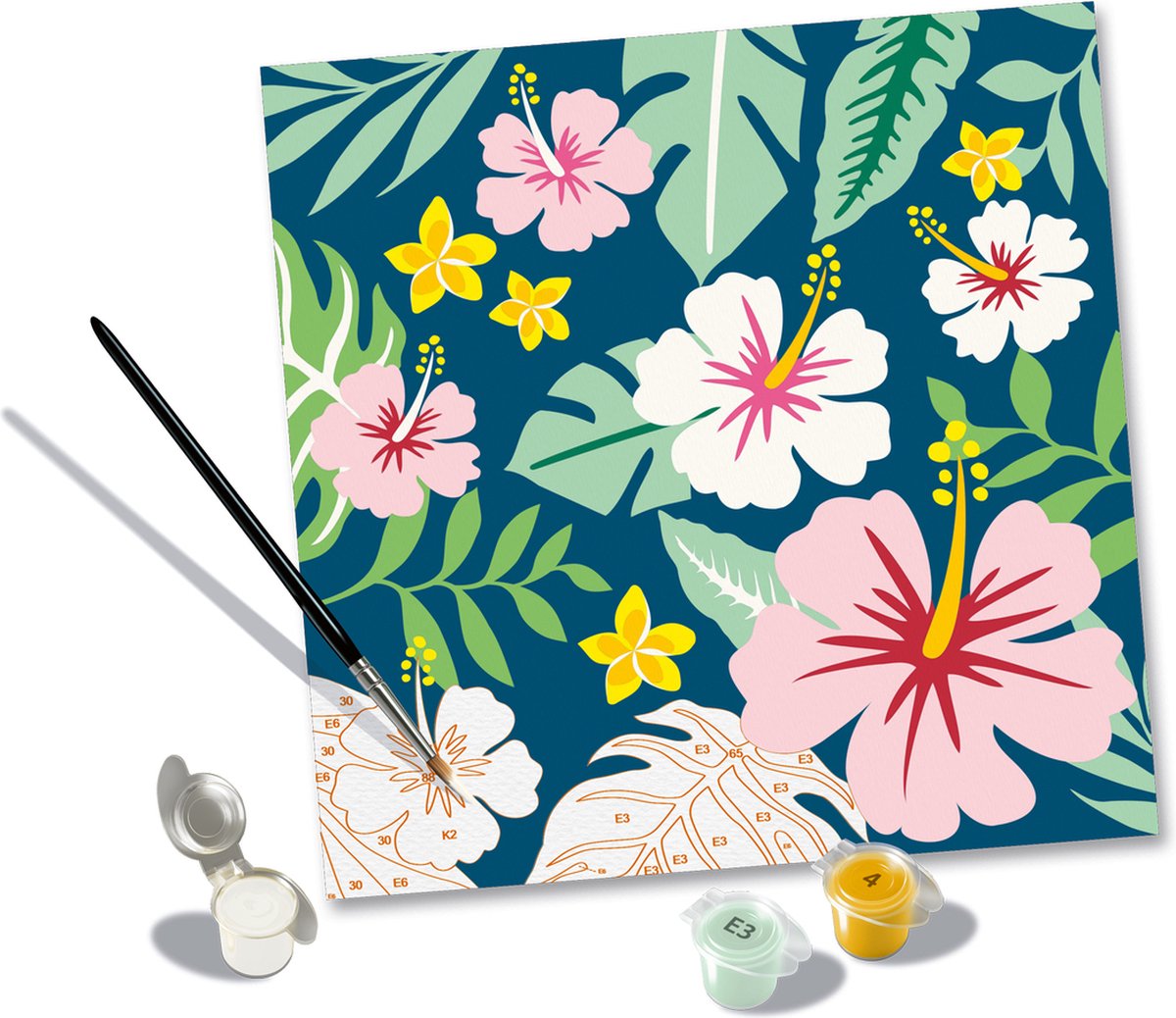 Ravensburger Creart Maleri ved antal - eksotiske blomster