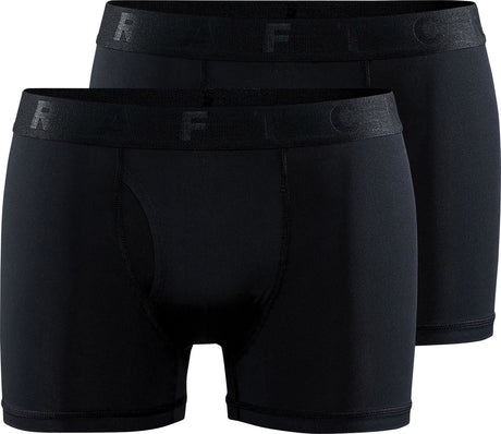 Craft active boxer 3-tommer 2-pack m herre sportsunderbukser - sorte
