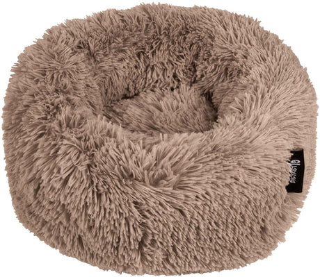 District 70 fuzz donut hondenmand – mocca - small ø 45 cm