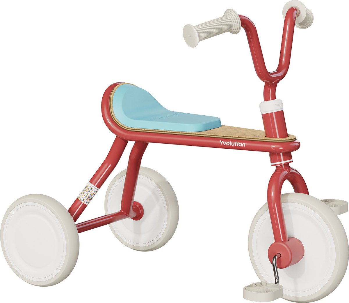 Yvolution - trehjulet cykel - klassisk trike - rød