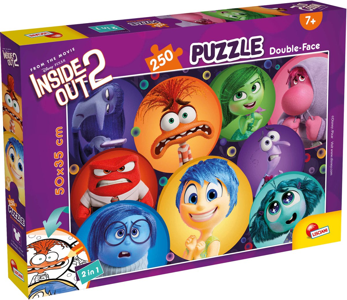 Lisciani disney puslespil df plus 250 vrangen ud 2