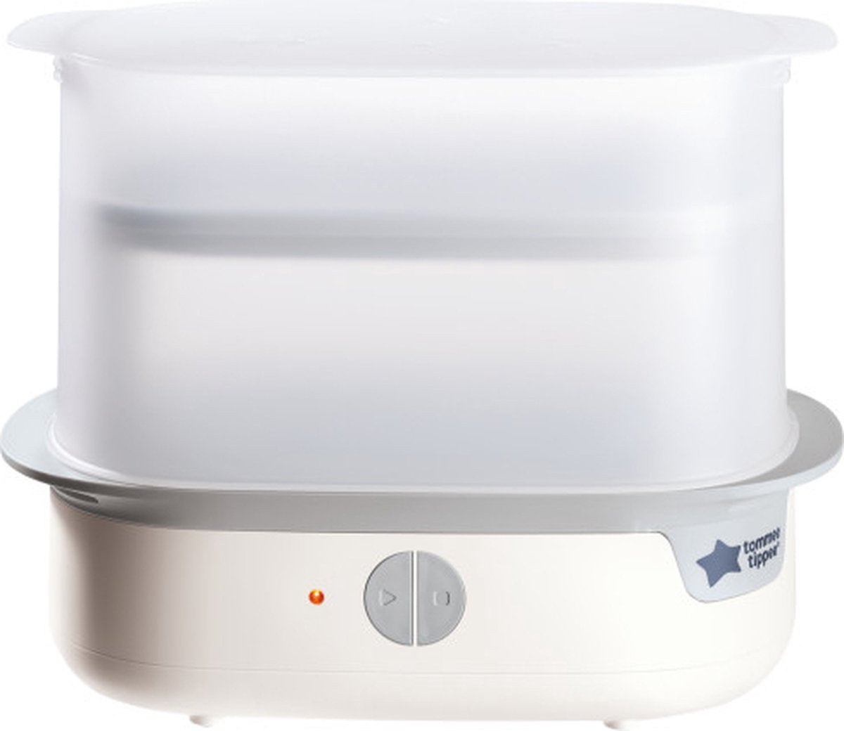 Tommee tippee avanceret elektrisk dampsterilisator til sutteflasker, dræber vira* og 99,9 % af bakterierne, 5-minutters steriliseringscyklus, hvid