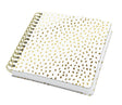 Sigel jolie notesbog a5 firkantet med spiral guldregn blanke sider