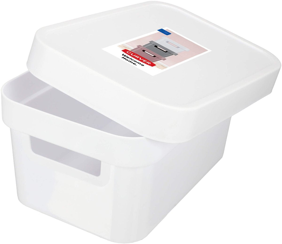 Curver opbevaringsboks med låg infinity 4,5l hvid