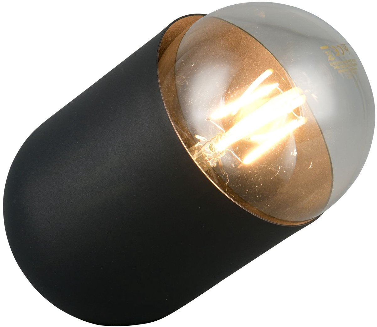 Rl live your light reality nara - bordlampe - sort mat - ekskl. 1x e27 7 w - ledningskontakt
