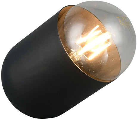 Rl live your light reality nara - bordlampe - sort mat - ekskl. 1x e27 7 w - ledningskontakt