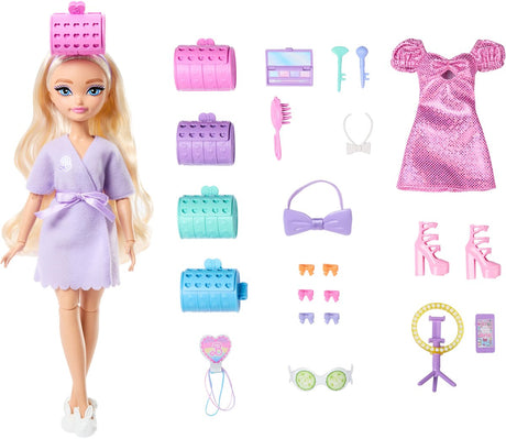 Barbie mattel dukke malibu drømmebest med hårstyling tilbehør.