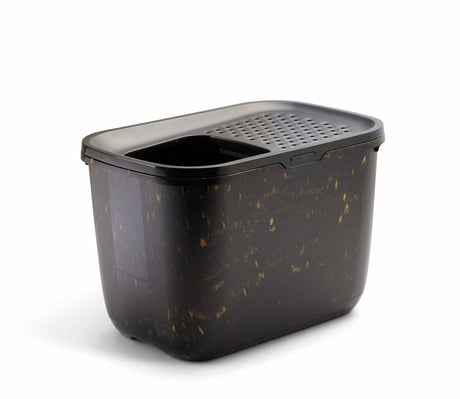 Savic - hop in kattebakke - kattetoilet - sort guld - 58,8 x 39 x 39,5 cm