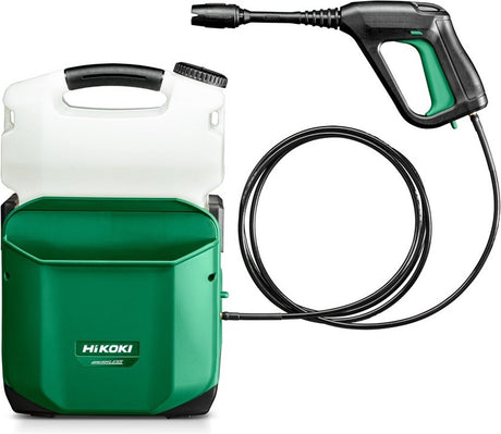 Hikoki batteri højtryksrenser 18v - 0,5-20bar - 0,5-1,2l min - 8l tank - mv - eksklusiv (= uden batterier og oplader) i æske