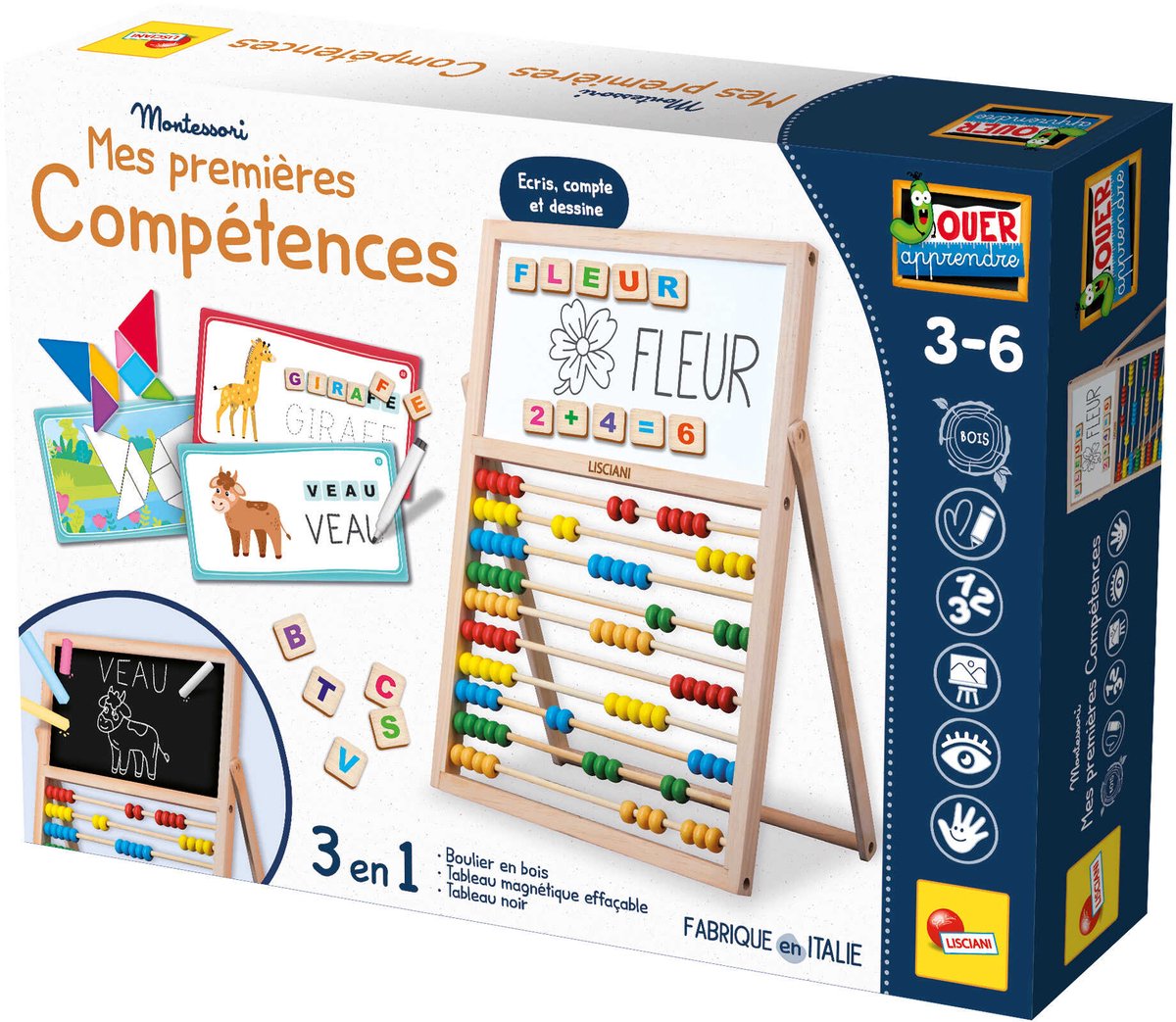 Lisciani montessori le mie prime competenze abaco ed. fransk