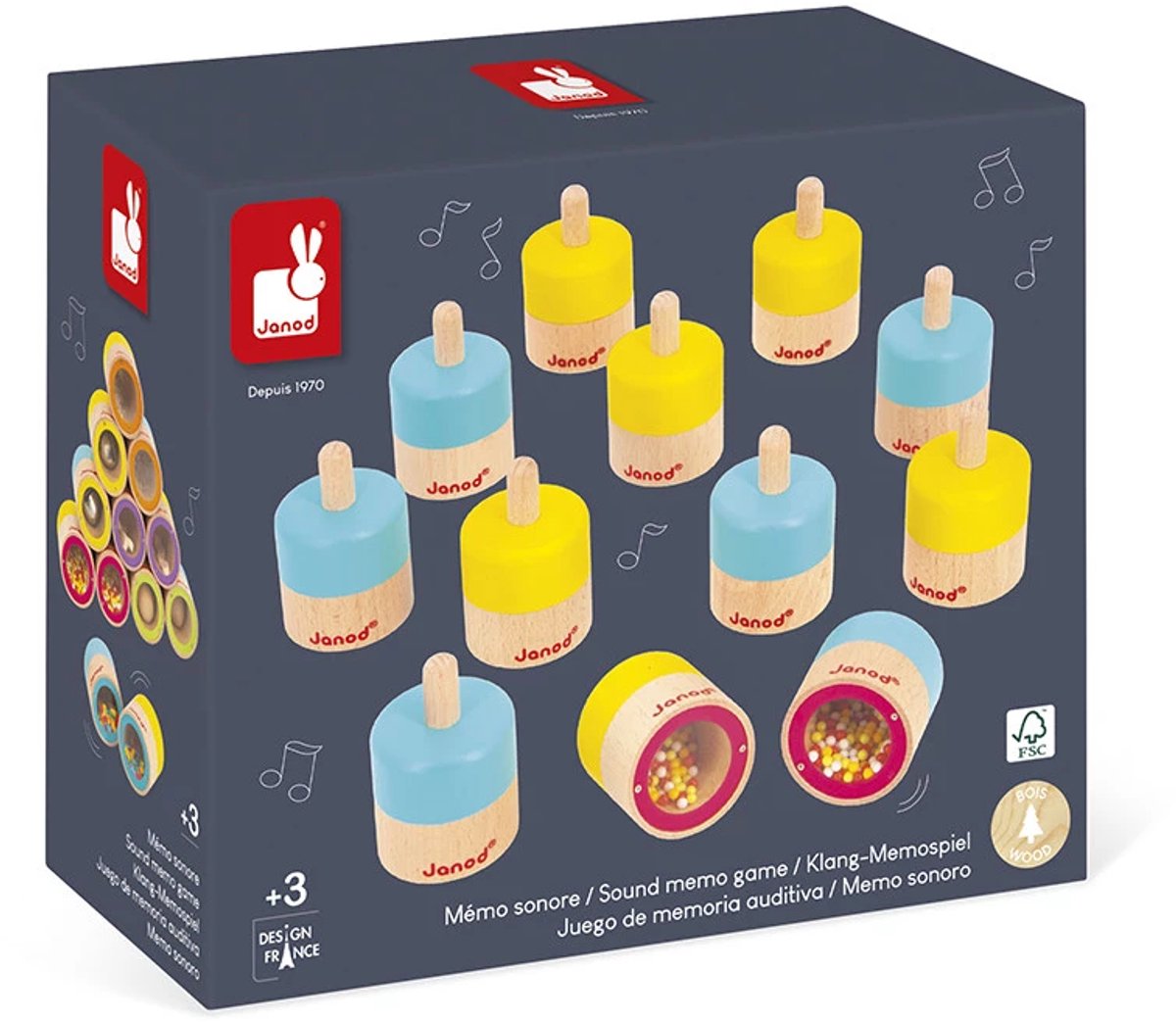 Janod - sensory game - memo game with sounds