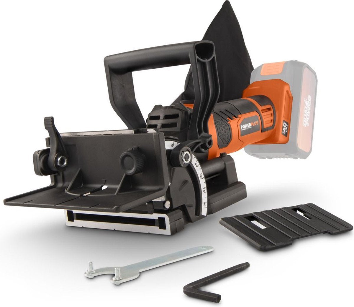 Powerplus dual power powdp77100 lamelfræser - 40v - ekskl. batteri og oplader