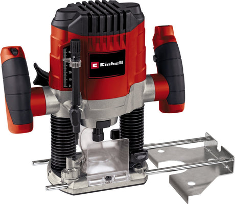 Einhell elektrisk overfræser tc-ro 1155 e - 1100 w - 6 og 8 mm spændetang - hastighedskontrol - sugeadapter - inkl. tilbehør