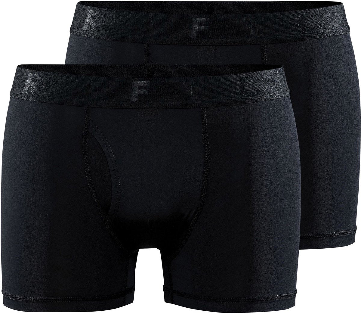 Craft active boxer 3-tommer 2-pack m herre sportsunderbukser - sorte