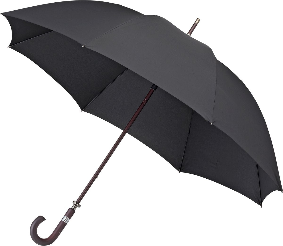 Falcone - paraply - ø 130 cm - vindtæt - ekstra robust - sort