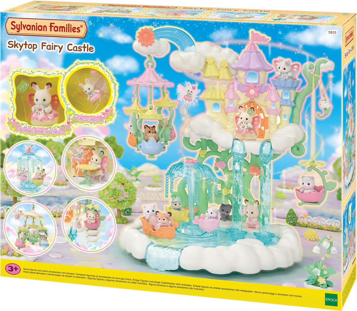 Sylvanian families 5815 himmelske prinsesseslot inklusive 2 fløjlsbløde legefigurer
