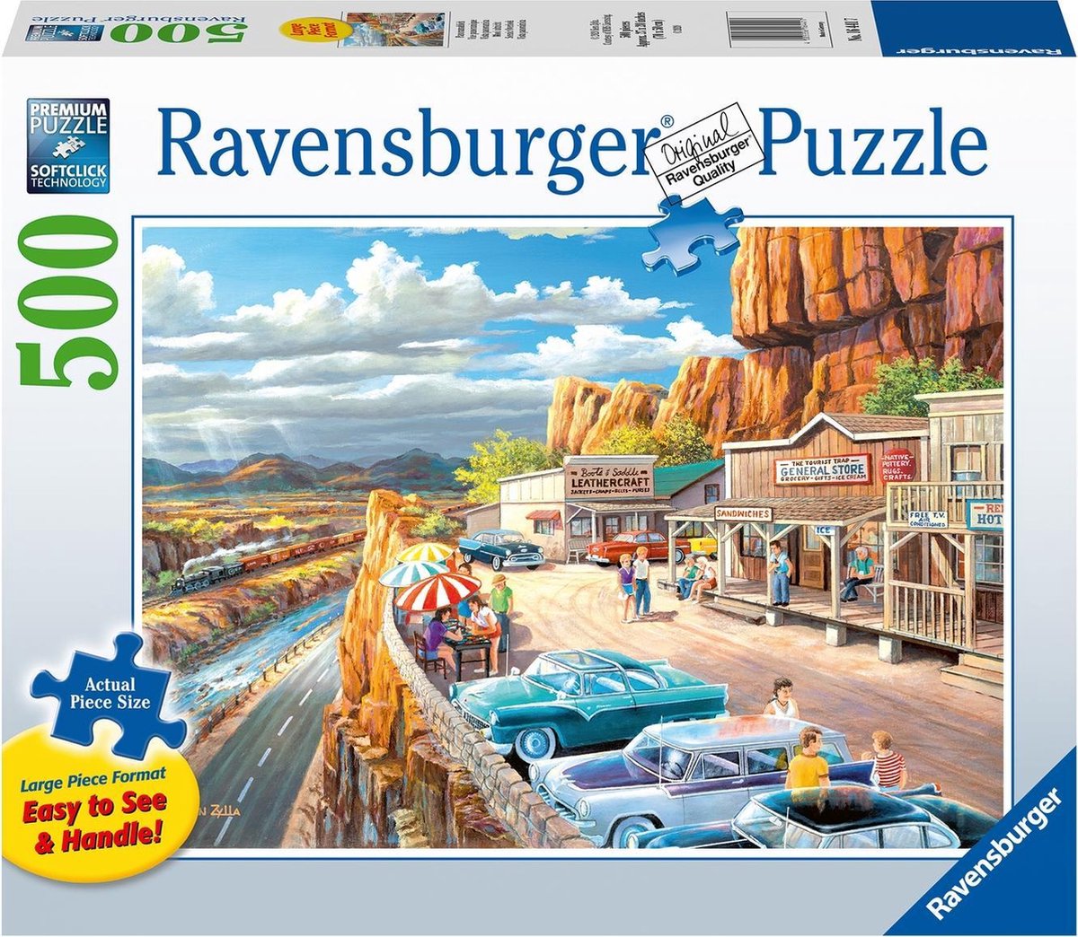 Ravensburger puslespil flot udsigt - puslespil - 500 brikker